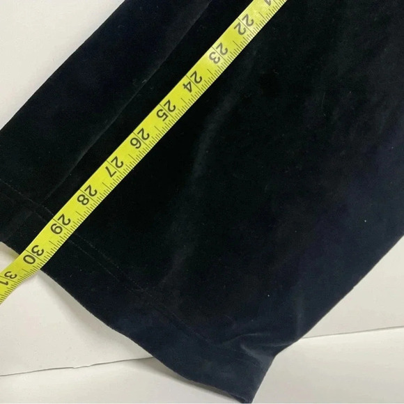 Zella Black Velour Velvet Drawstring Pants Size Large - Picture 7 of 9